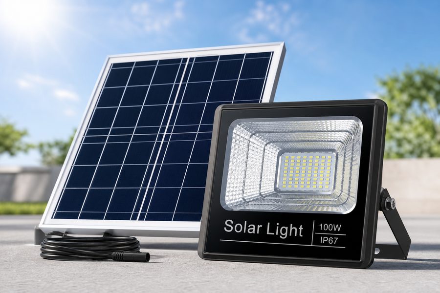 Solar flood light