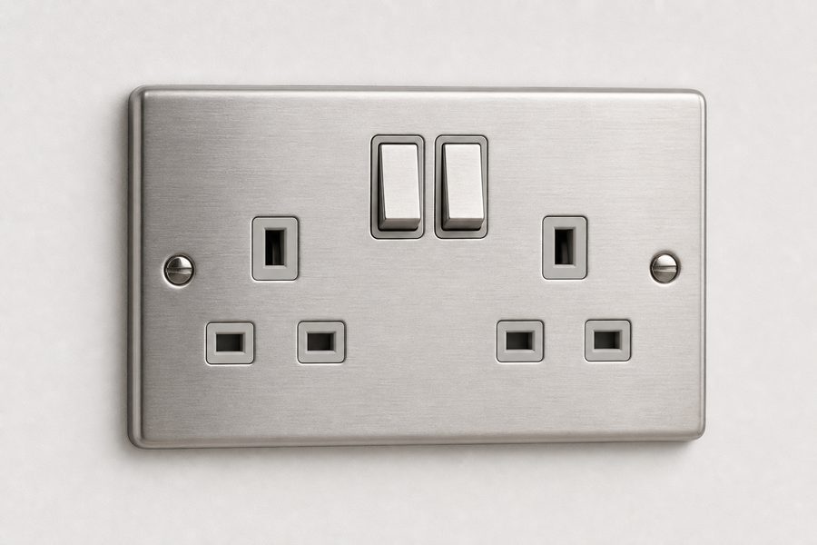 Metallic electrical socket